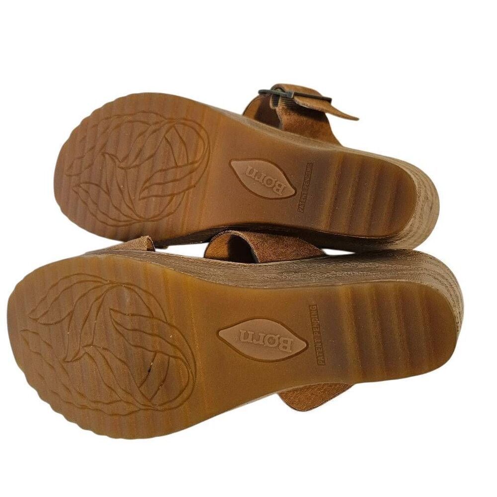 Born Emily womens wedge sandals, tan suede. Size 7. NWT. - Picture 5 of 5